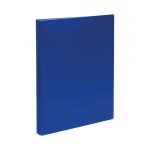 Папка 40 файлов А4 21мм 500мкм пластик синяя Стамм