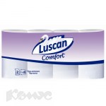 Туалетная бумага 08шт Luscan Comfort 21,8м 2-сл белая втулка