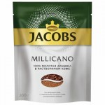 Кофе молотый в растворимом 200г Jacobs (Якобс) Millicano сублимированный мягкая упаковка     8052484