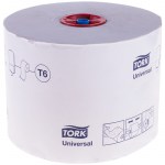 Туалетная бумага для диспенсера 135м Tork Universal Т6 1-сл мягкая тиснение белая Mid-size 27рул/уп