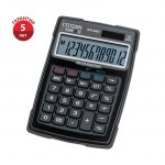 Калькулятор 12 разр Citizen WR-3000 (малый) 106х152х38мм водонепроницаемый двойное питание черный