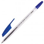 Ручка шариковая синяя Brauberg X-333 корпус прозрачный узел 0,7мм линия письма 0,35мм