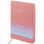 Ежедневник датированный 2023 А5 138x213мм Brauberg Pastel под кожу розовый