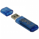 Флеш диск 32GB Smart Buy Glossy USB 2.0 Flash Drive голубой   SB32GBGS-B