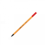 Ручка капилярная (линер) 0,4мм Stabilo Point  красный 88/40/10