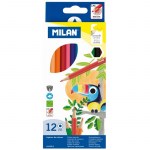 Карандаши цветные 12цв Milan 6-гран  80012