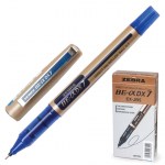 Ручка-роллер синяя корпус золотистый узел 0,7мм линия письма 0,35мм Zebra Zeb-Roller DX7