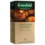 Чай 25пак Greenfield Christmas Mystery черный с корицей