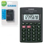Калькулятор 08 разр Casio HL-4A-S 87х56х8,6мм малый питание от батареи черный