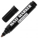 Маркер перманентный универсальный ЧЕРНЫЙ CENTROPEN "Maxi Marker", 2-4 мм