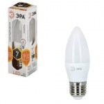 Лампа светодиодная ЭРА, 7 (60) Вт, цоколь E27, "свеча", теплый белый свет, 30000 ч., LED smdB35-7