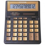 Калькулятор 12 разр Citizen SDC-888TIIGE 203х158мм большой двойное питание золотой