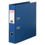 Папка с арочным механизмом (регистратор) 70мм  с двухсторонним покрытием из ПВХ синяя