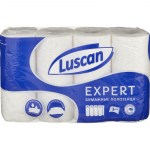 Полотенца рулон 4шт Luscan Expert 3сл с тиснением и перф