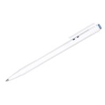 Ручка шариковая автоматическая синяя Стамм 0,7мм белый корпус