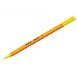 Ручка капилярная (линер) 0,4мм Berlingo Rapido желтый трехгранный