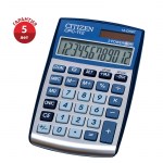 Калькулятор 12 разр Citizen CPC-112WB (малый) 72х120х9мм двойное питание серебристый