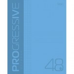 Тетрадь А5 48л клетка скрепка Hanber обложка пластик Progressive синяя