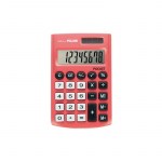 Калькулятор 08 разр Milan 150908RBL 97х62х8мм малый в чехле двойное питание розовый/15