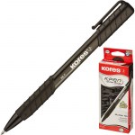 Ручка шариковая автоматическая черная Kores К6 треуг корп манж 0,5мм