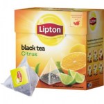 Чай 20пак Lipton Citrus черный пирамидки/12