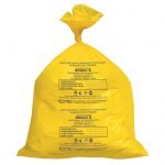 Пакет 30л для мусора (мешок) 50шт 14мкм Класс Б желтые Аквикомп