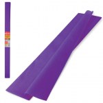 Бумага гофрированная креповая плотная 32г/м2 фиолетовая 50х250см в рулоне Brauberg