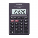 Калькулятор 08 разр Casio HL-4А 56х87х8,8мм малый черный/10