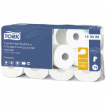 Туалетная бумага 08шт Tork Premium 23м 2-сл тиснение белая втулка      120320