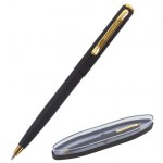 Ручка подарочная шариковая синяя корпус черный с золот. линия 0,5мм Brauberg Maestro,