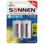 Батарейка LR14 Sonnen Alkaline С 14А 2шт/уп