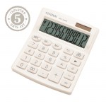Калькулятор 12 разр Citizen SDC-812NR-WH двойное питание 102*124*25мм белый