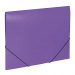 Папка на резинке 37мм Brauberg Office 500мкм до 300л фиолетовая 