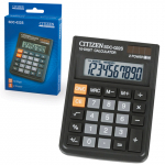 Калькулятор 10 разр Citizen SDC-022S 120х87х23мм малый черный/20