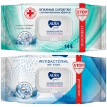 Салфетки влажные 144шт Aura FAMILY big-pack с крышкой антибактер