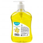 Мыло жидкое дозатор 500мл Vega Лимон