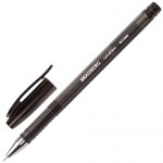 Ручка гелевая черная Brauberg Income 0,5мм корпус тонированный игольчатый узел