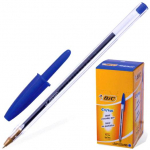 Ручка шариковая синяя Bic Cristal 0,35мм одноразовая    847898