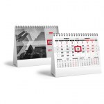 Календарь-домик настольный на гребне с бегунком 2024г 160х105мм Красно-черный Hatber
