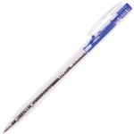 Ручка шариковая автоматическая синяя STAFF Basic корпус прозрачный узел 0,7мм