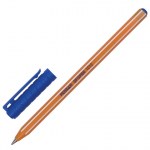 Ручка шариковая синяя Pensan Officepen 1010 масляная корпус оранжевый 1мм линия 0,8мм 