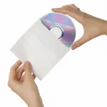 Конверты для CD/DVD Brauberg 125х125мм с окном бумажные клей декстрин 25 шт