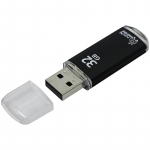 Флеш диск 32GB Smart Buy V-Cut USB 2.0 Flash Drive черный металл.корпус/1   SB32GBVC-K