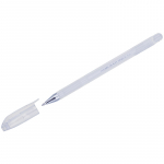 Ручка гелевая белая Crown Hi-Jell Pastel 0,8мм 