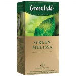 Чай 25пак Greenfield Green Melissa зеленый с мелиссой
