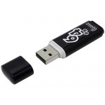 Флеш диск 64GB Smart Buy Glossy USB 2.0 Flash Drive черный     SB64GBGS-K