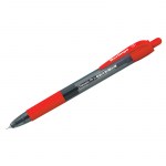 Ручка шариковая автоматическая красная 0,7мм грип Berlingo Classic Pro 
