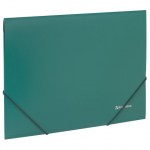 Папка на резинках стандарт зеленая до 300 листов 0,5мм Brauberg