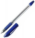 Ручка шариковая синяя Dolce Costo 0,7мм прозр.корп. с рез.грипом/50