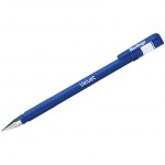 Ручка гелевая синяя Berlingo Velvet 0,5мм прорезиненный корпус